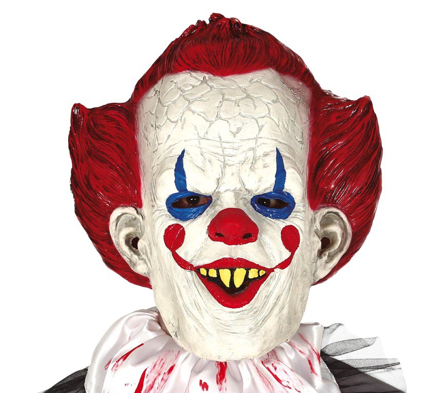 LATEX SYNISTER CLOWN MASK