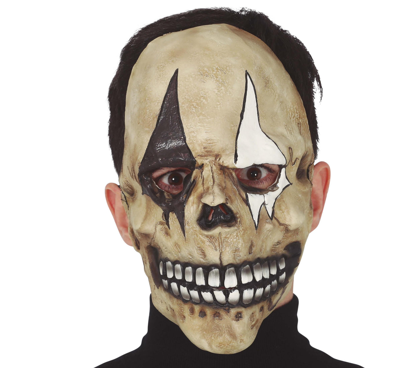 HARLEQUIN SKULL MASK LATEX