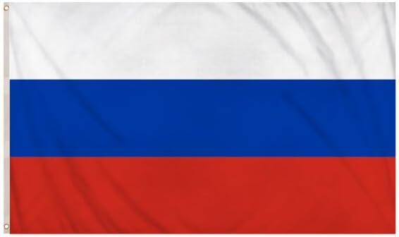 labreeze Russia Flag 5ft x 3ft – White Blue Red Tricolour Polyester Flag with Metal Eyelets - Labreeze Ltd