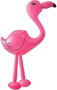 Inflatable Pink Flamingo 64cm – Blow Up Bird Toy for Luau, Summer Parties, Pool Decor & Kids Jungle Safari Theme – Fun Tropical Prop - Labreeze Ltd