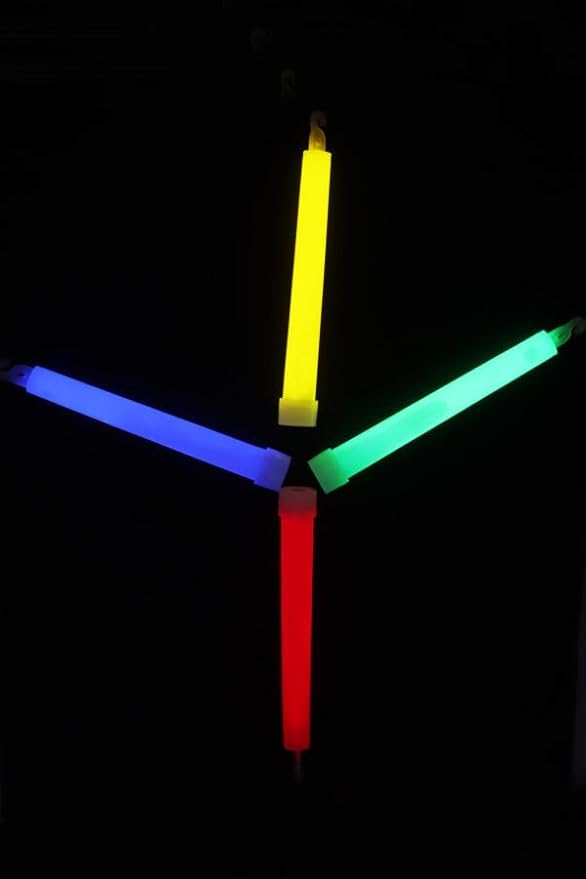 Pack of 48 Glow Sticks 15cm with Lanyards – Assorted Neon Colours – Party Bag Fillers, Raves, Festivals, Camping & Glow Accessories for Kids & Adults