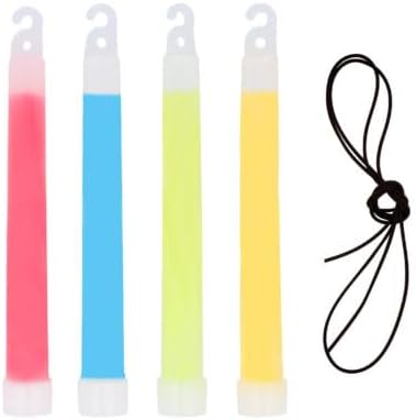 Pack of 24 Glow Sticks 15cm with Lanyards – Neon Assorted Colours – Bulk Party Bag Fillers, Festivals, Camping, Raves & Fun for Kids & Adults