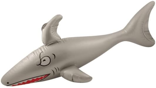 Inflatable Shark Toy (90cm) – Blow-Up Pool Party Prop for Kids, Beach Fun, Ocean-Themed Birthday Decorations, Summer Events, Photo Booths & Outdoor Play Activities
