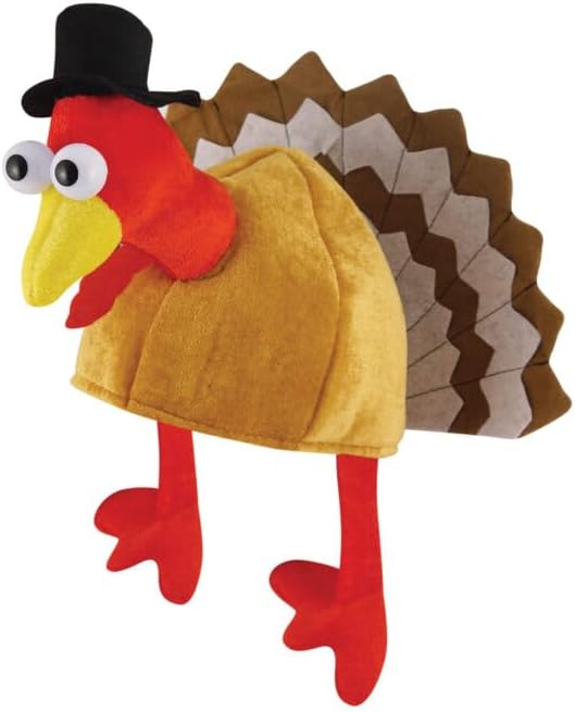 labreeze Turkey Hat for Adults – Novelty Fancy Dress Costume Accessory for Parties & Events