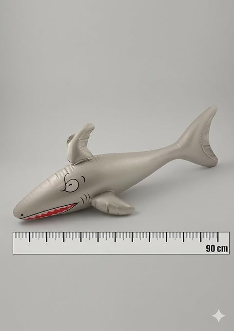 labreeze Inflatable Shark Toy – Grey 90cm Ocean Theme Party Decoration - Labreeze Ltd
