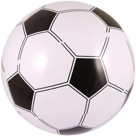 Inflatable Football (40cm) – Blow-Up Ball for Kids Party Games, Summer Garden Fun, Beach Toys, Football-Themed Events, Carnival Prizes, Sports Day & Outdoor Activities