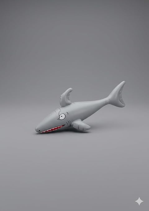 labreeze Inflatable Shark Toy – Grey 90cm Ocean Theme Party Decoration - Labreeze Ltd