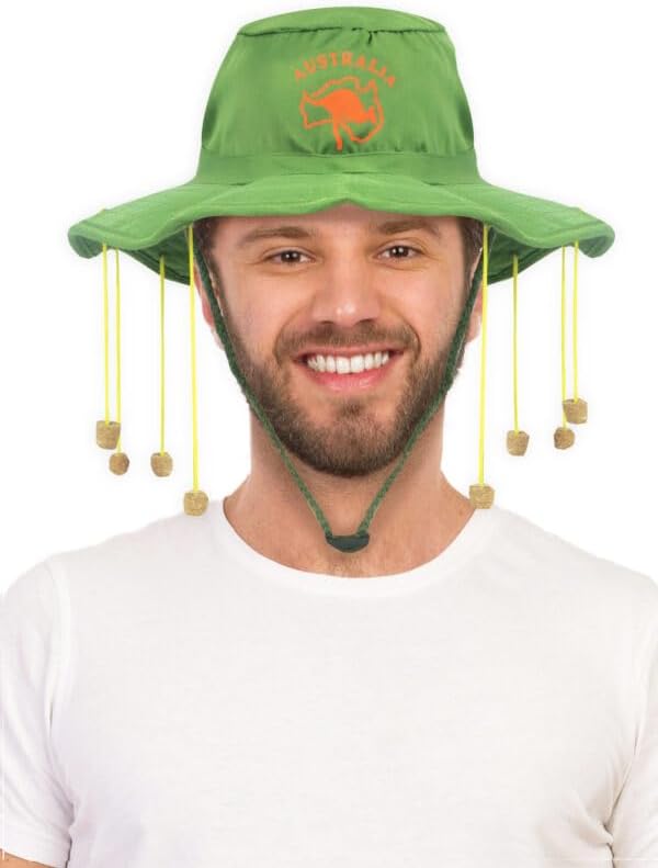 Labreeze Australian Cork Hat with 10 Dangling Corks – Novelty Outback Bush Style Hat - Labreeze Ltd