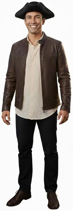 labreeze Black Pirate Tricorn Hat – Adult Wool Felt Three-Corner Hat