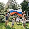 labreeze Russia Flag 5ft x 3ft – White Blue Red Tricolour Polyester Flag with Metal Eyelets - Labreeze Ltd
