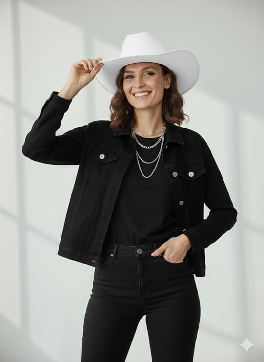 labreeze White Studded Cowboy Hat – Adult Western Party Hat