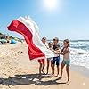 Poland Flag 5ft x 3ft – Polish Polyester National Flag with Metal Eyelets & Double Stitched Seams - Labreeze Ltd