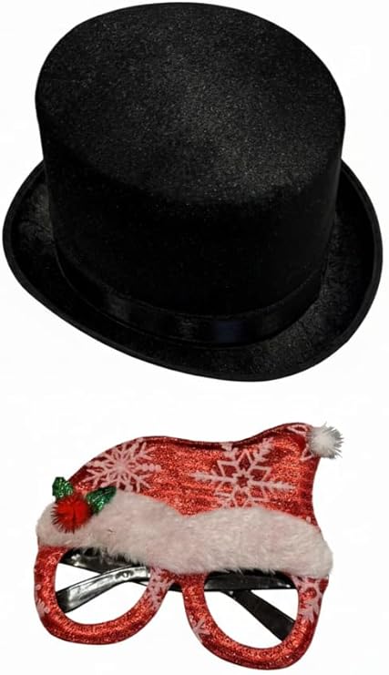Labreeze Black Velour Top Hat – Classic Fancy Dress Magician & Vintage Costume Accessory