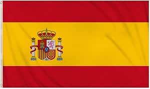 Spain Flag 5ft x 3ft – Spanish National Flag Polyester with Metal Eyelets & Double Stitched Seams - Labreeze Ltd