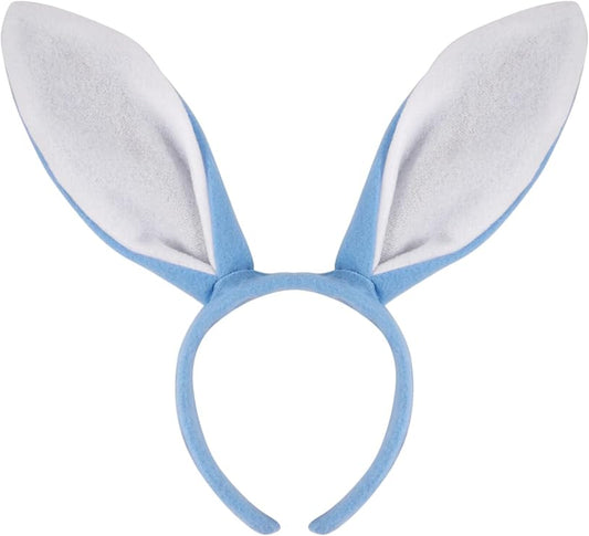 labreeze Bunny Ears Headband – Blue & White Easter Fancy Dress Accessory (21 x 26cm) - Labreeze Ltd