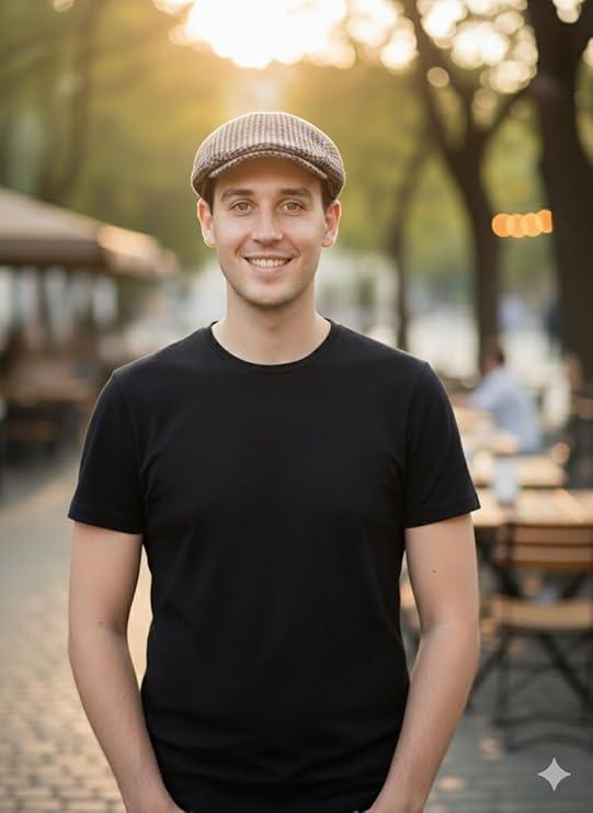 labreeze Brown Tweed Flat Cap – Adult Classic Peaky Style Hat