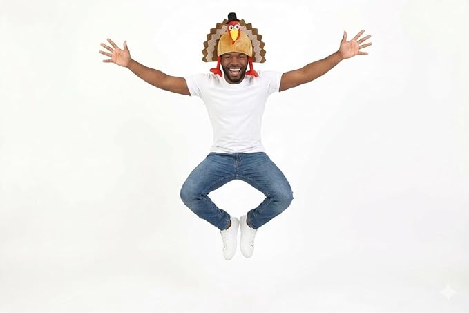 labreeze Turkey Hat for Adults – Novelty Fancy Dress Costume Accessory for Parties & Events