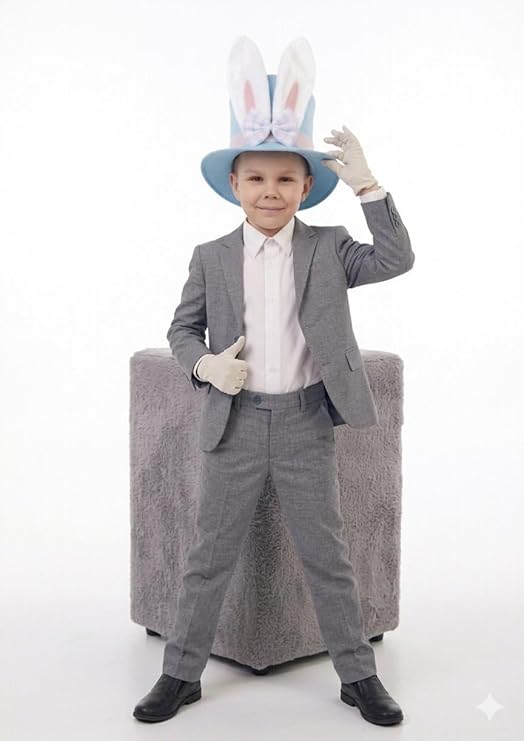 labreeze Children's Easter Bunny Top Hat with White Gloves – Complete Costume Set for Kids - Labreeze Ltd