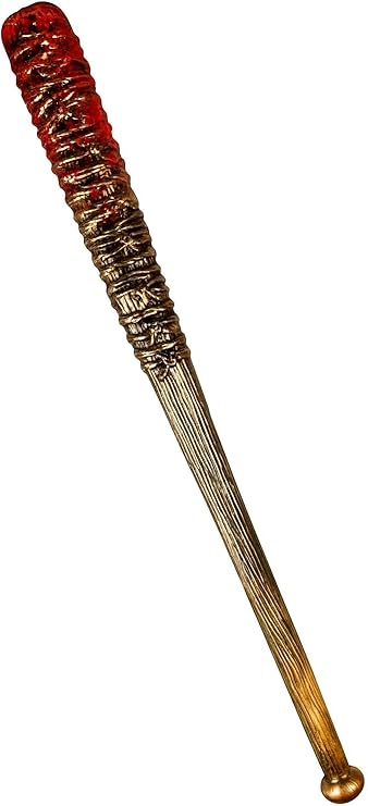 labreeze Halloween Barbed Wire Baseball Bat (74.5 cm) – Bloody Zombie Apocalypse Horror Prop Weapon – Realistic Plastic Fancy Dress Accessory for Adults & Cosplay