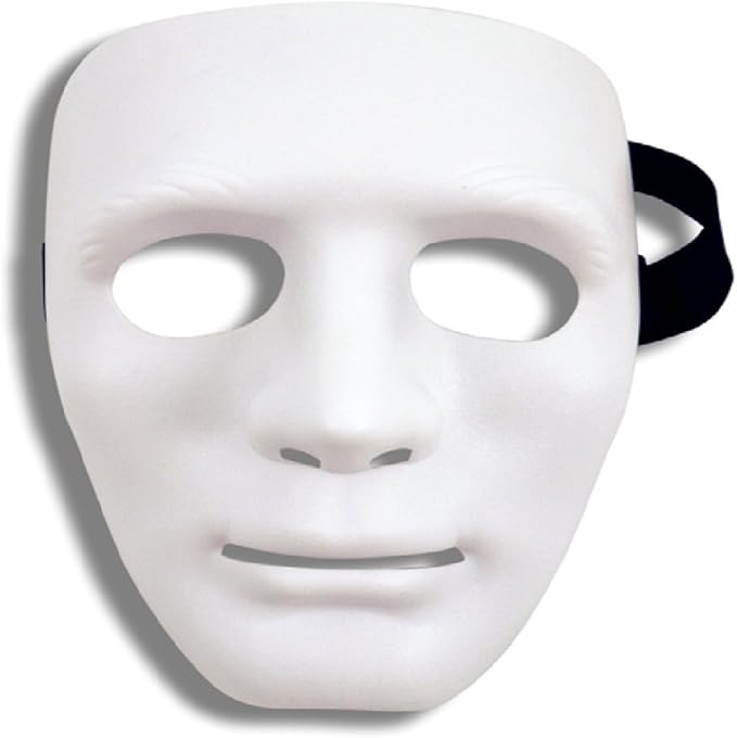 labreeze Adult I, Robot Movie Sonny Deluxe Face Mask (White) – Sci-Fi Android Fancy Dress Costume Accessory for Halloween, Cosplay & Parties