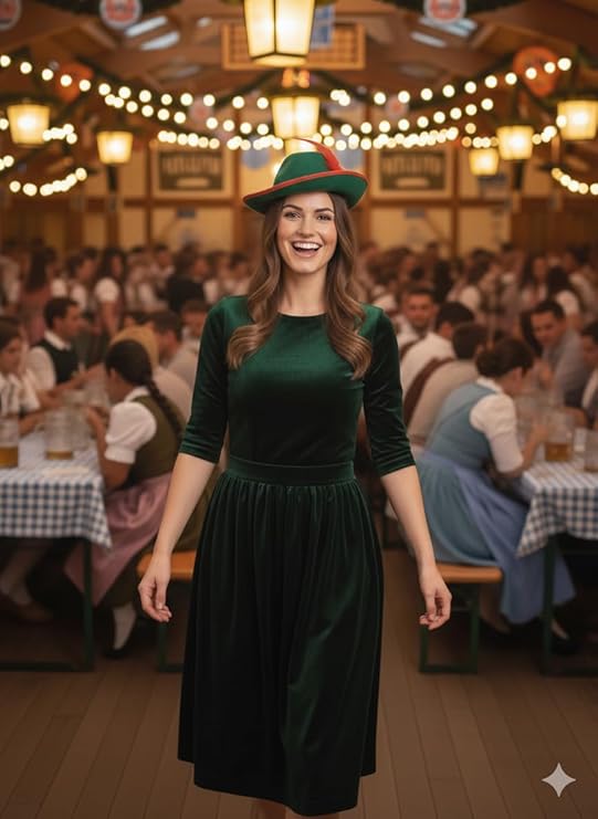 labreeze Robin Hood Felt Hat – Adult Green Medieval Costume Hat