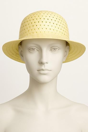 labreeze Children’s Easter Bonnet Hat – Kids’ Fancy Dress Spring Hat for Easter Parade, School Competitions & Holiday Celebrations – Classic Straw Bonnet with Decorations