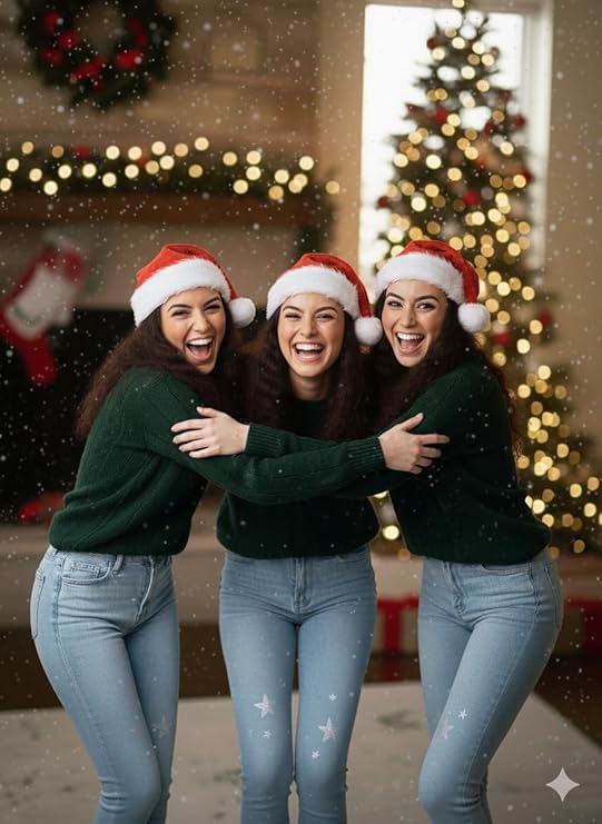 labreeze Set of 3 Deluxe Adult Santa Hats – Red & White Plush Traditional Christmas Style