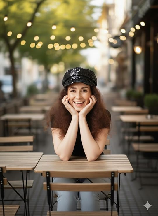 labreeze Black Sequin Newsboy Cap – 70’s Disco Style Adult Costume Accessory Hat, One Size