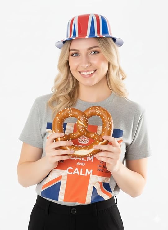 labreeze Union Jack Bowler Hat – Adult British Flag Party Hat