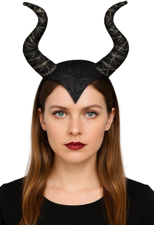 labreeze Black Fairytale Witch Headband – Pointed Mini Hat Costume Accessory for Adults & Kids – Halloween Fancy Dress for Witches, Wizards & Magical Party Themes