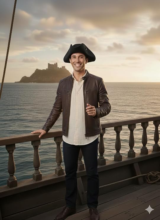 labreeze Black Pirate Tricorn Hat – Adult Wool Felt Three-Corner Hat