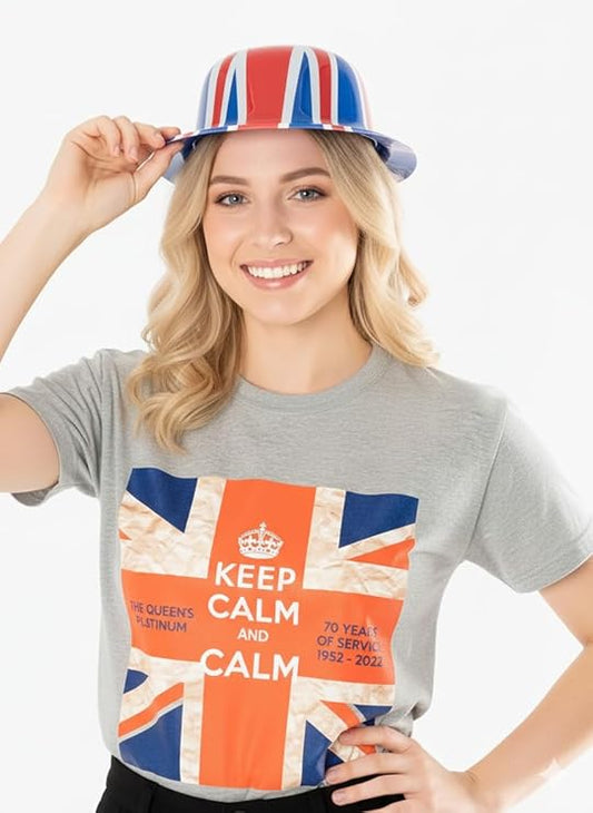 labreeze Union Jack Bowler Hat – Adult British Flag Party Hat
