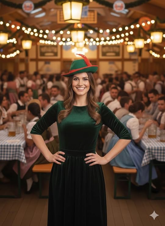 labreeze Robin Hood Felt Hat – Adult Green Medieval Costume Hat