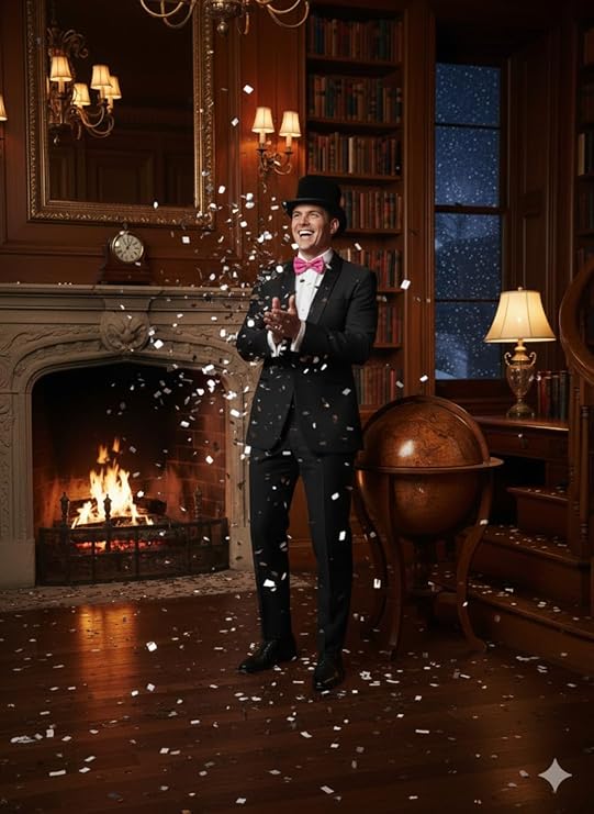 abreeze Adult Black Velour Top Hat with Pink Bow – Victorian Christmas Costume Accessory for Fancy Dress & Theatre