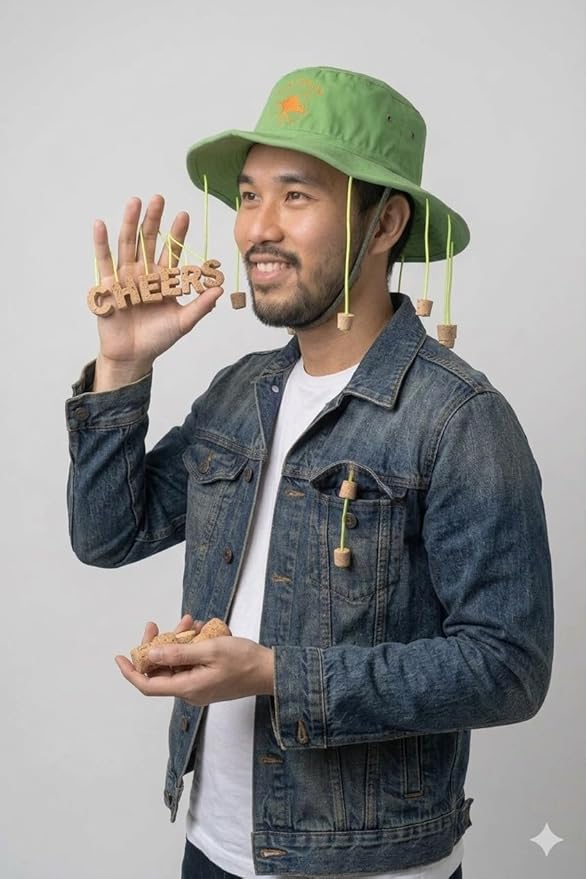 Labreeze Australian Cork Hat with 10 Dangling Corks – Novelty Outback Bush Style Hat - Labreeze Ltd