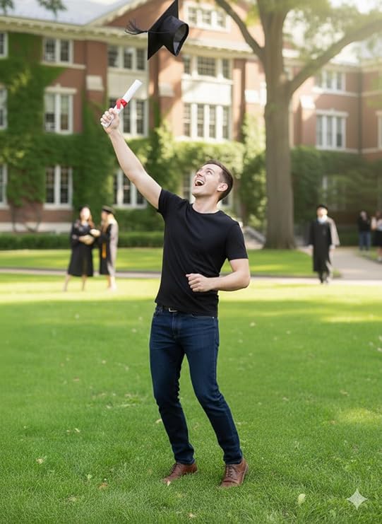 labreeze Budget Felt Mortar Board Hat – Adult Graduation Cap