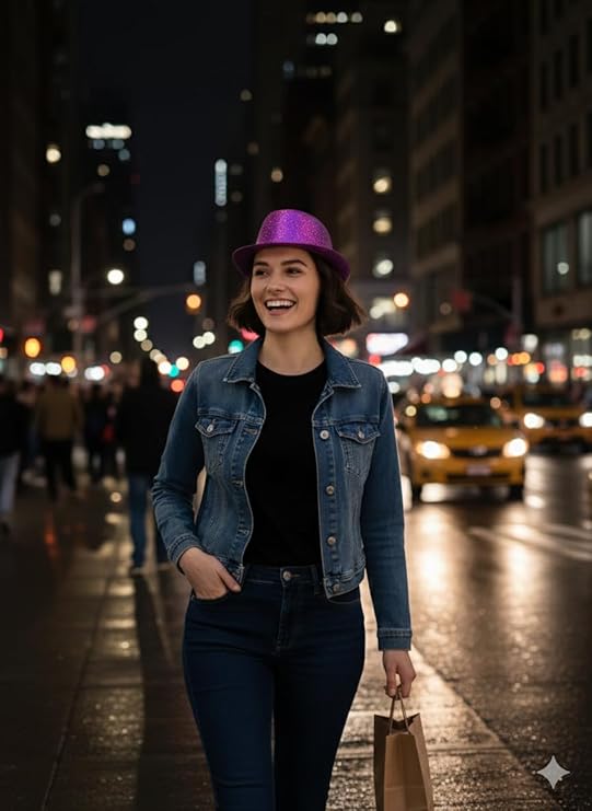 labreeze Glitter Cerise Plastic Bowler Hat (Adult) – Sparkly Party Hat for New Year, Festivals, Fancy Dress & Costume Events