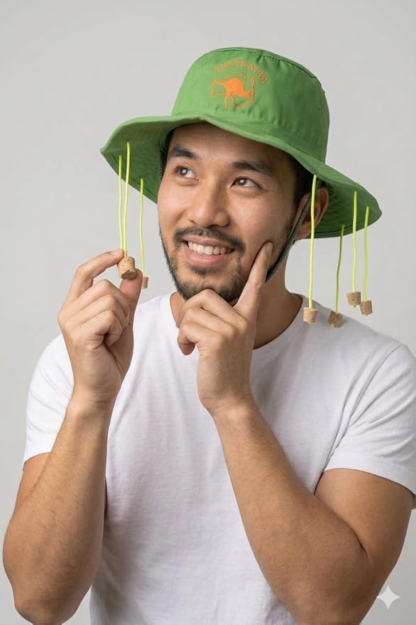 Labreeze Australian Cork Hat with 10 Dangling Corks – Novelty Outback Bush Style Hat - Labreeze Ltd