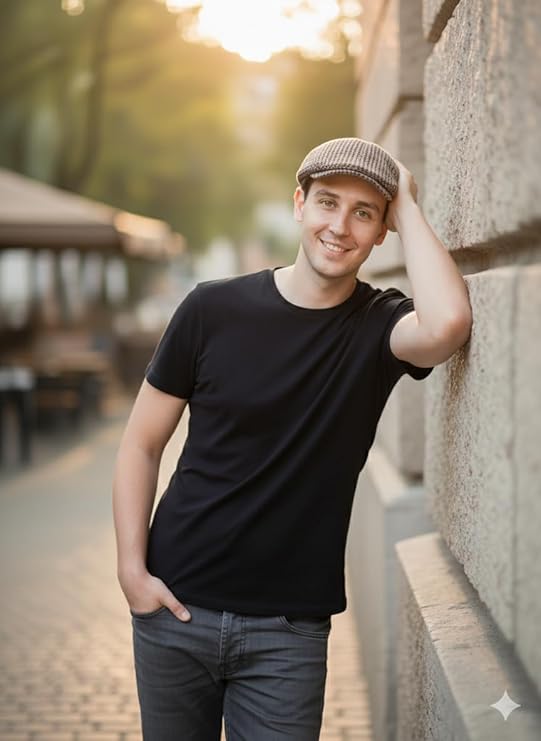 labreeze Brown Tweed Flat Cap – Adult Classic Peaky Style Hat