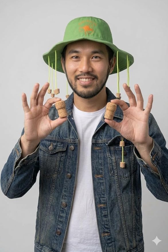 Labreeze Australian Cork Hat with 10 Dangling Corks – Novelty Outback Bush Style Hat - Labreeze Ltd