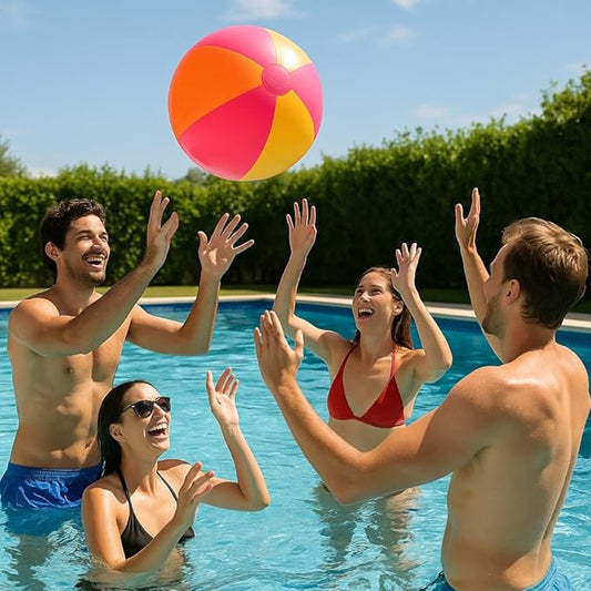 labreeze Inflatable Beach Ball 50cm – Classic Blow Up Ball for Pool, Beach, Garden, Holiday & Party Games – Summer Fun Toy for Kids & Adults