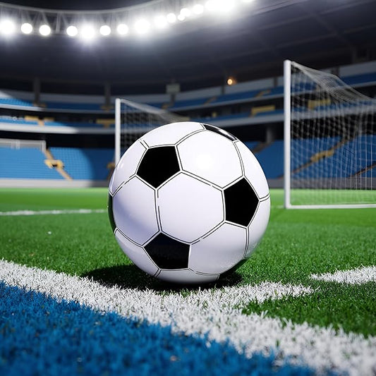 Inflatable Football (40cm) – Blow-Up Ball for Kids Party Games, Summer Garden Fun, Beach Toys, Football-Themed Events, Carnival Prizes, Sports Day & Outdoor Activities