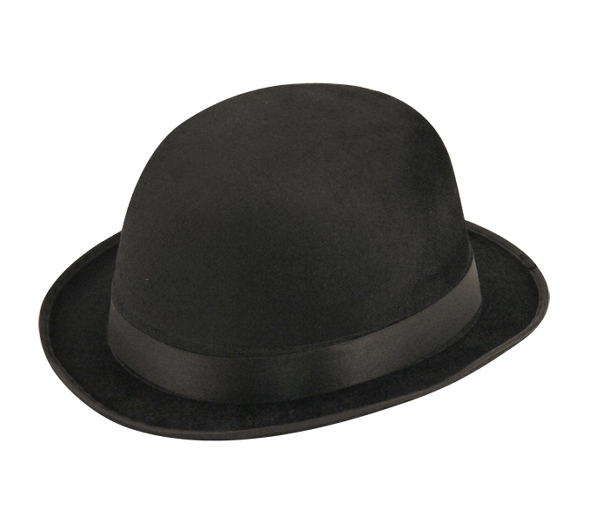 Classic Black Bowler Hat with Red Bow Tie, White Socks, and Gloves - Complete Costume Set for Timeless Style