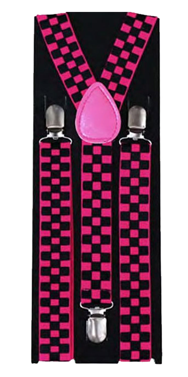 Men’s Adjustable Printed Designs Slim Braces 2.5 Cm Wide Trouser Suspenders Clip on Fancy Dress Accessory