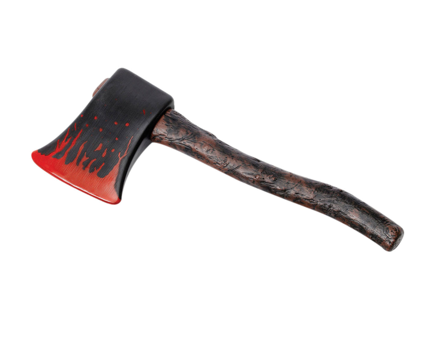 Bleeding Spooky Plastic Scream Mask with Blood Effect and Fake Bloody Axe - Halloween Horror Scream Fancy Dress Set