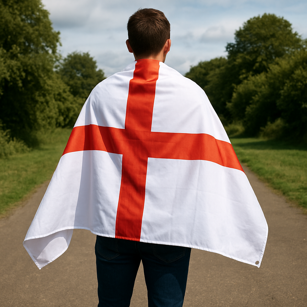 labreeze England St George’s Cross Flag 5ft x 3ft – Red Cross on White Polyester Flag with Metal Eyelets - Labreeze Ltd