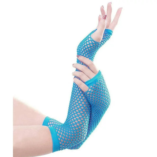 Long Fishnet Gloves - Alluring Elegance for Glamorous Occasions