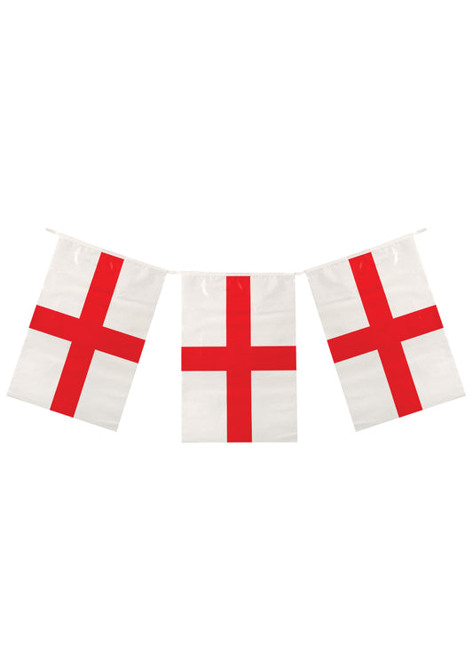 St George England flag bunting 4m with 11 flags