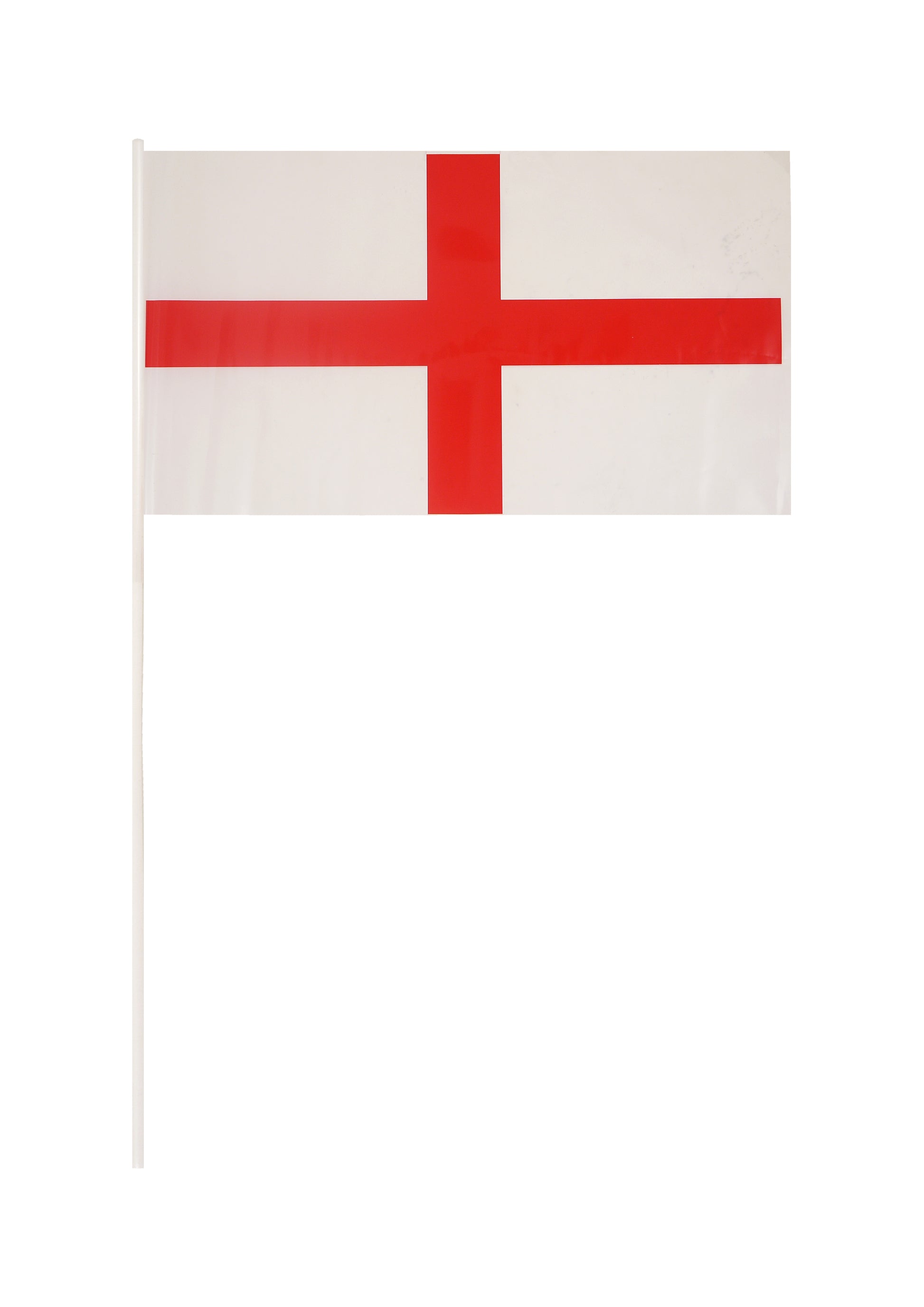 St George hand flag with stick 30cm x 20cm
