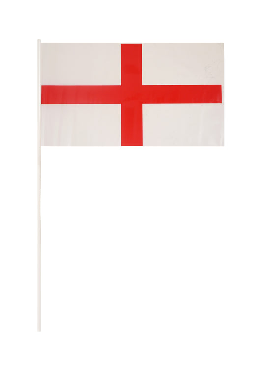St George hand flag with stick 30cm x 20cm